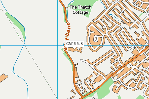 Epping St Johns Church of England School map (CM16 5JB) - OS VectorMap District (Ordnance Survey)
