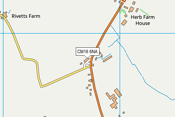 CM16 6NA map - OS VectorMap District (Ordnance Survey)