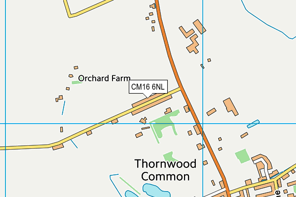 Epping Upper Clapton Rfc map (CM16 6NL) - OS VectorMap District (Ordnance Survey)