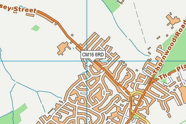 CM16 6RD map - OS VectorMap District (Ordnance Survey)