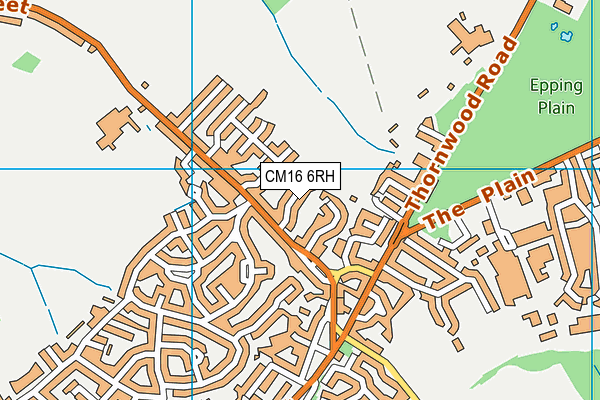 CM16 6RH map - OS VectorMap District (Ordnance Survey)