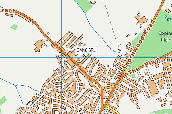CM16 6RJ map - OS VectorMap District (Ordnance Survey)
