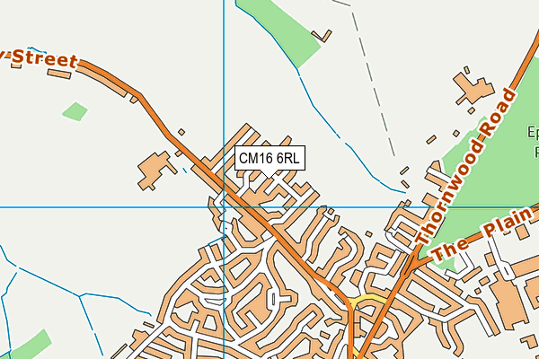 CM16 6RL map - OS VectorMap District (Ordnance Survey)