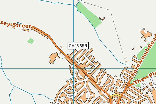CM16 6RR map - OS VectorMap District (Ordnance Survey)