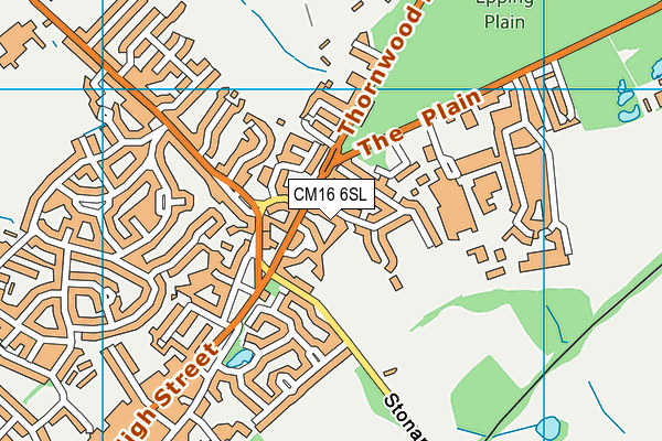 CM16 6SL map - OS VectorMap District (Ordnance Survey)