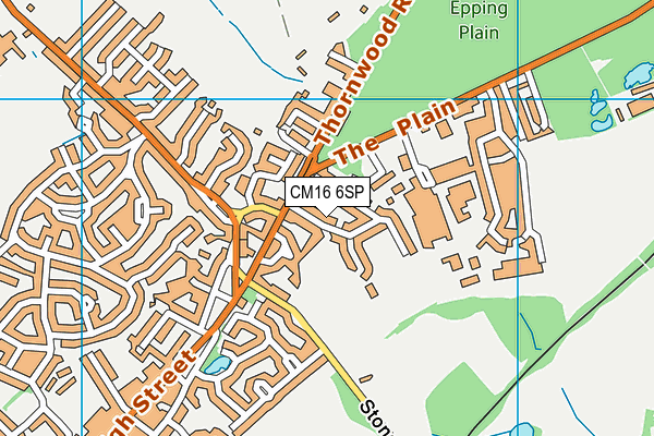 CM16 6SP map - OS VectorMap District (Ordnance Survey)