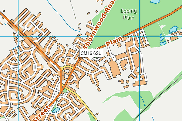 CM16 6SU map - OS VectorMap District (Ordnance Survey)