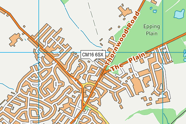 CM16 6SX map - OS VectorMap District (Ordnance Survey)