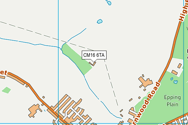 CM16 6TA map - OS VectorMap District (Ordnance Survey)
