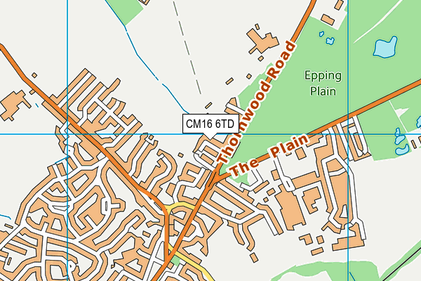 CM16 6TD map - OS VectorMap District (Ordnance Survey)