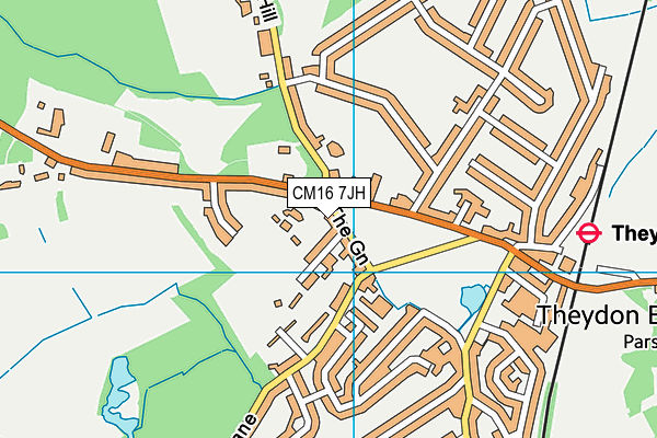 CM16 7JH map - OS VectorMap District (Ordnance Survey)