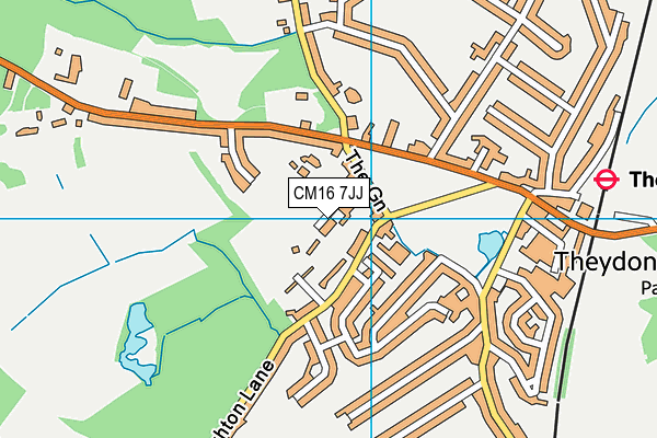 CM16 7JJ map - OS VectorMap District (Ordnance Survey)