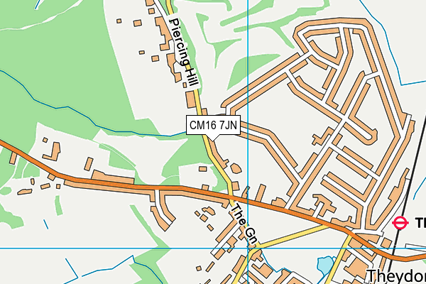 CM16 7JN map - OS VectorMap District (Ordnance Survey)