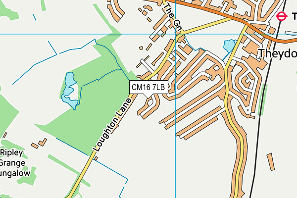 CM16 7LB map - OS VectorMap District (Ordnance Survey)