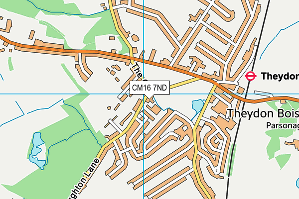 CM16 7ND map - OS VectorMap District (Ordnance Survey)