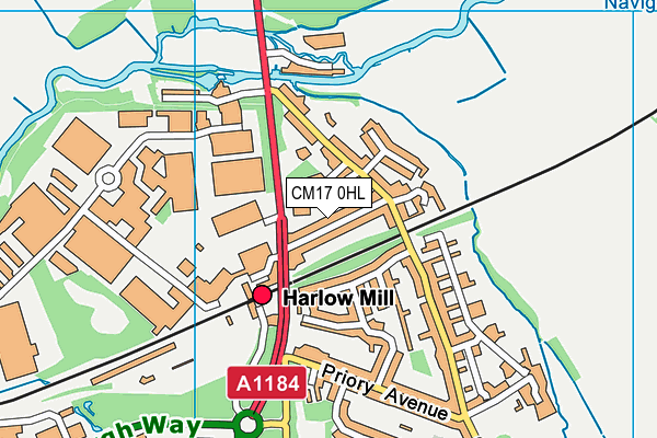 Map of OASIS HOTEL (HARLOW) LIMITED at district scale