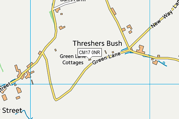 CM17 0NR map - OS VectorMap District (Ordnance Survey)