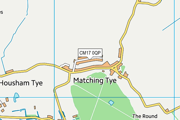 CM17 0QP map - OS VectorMap District (Ordnance Survey)