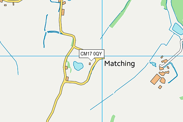 CM17 0QY map - OS VectorMap District (Ordnance Survey)