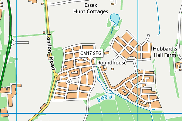 CM17 9FG map - OS VectorMap District (Ordnance Survey)