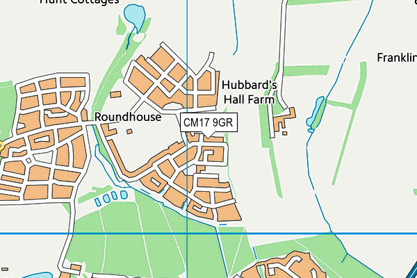 CM17 9GR map - OS VectorMap District (Ordnance Survey)