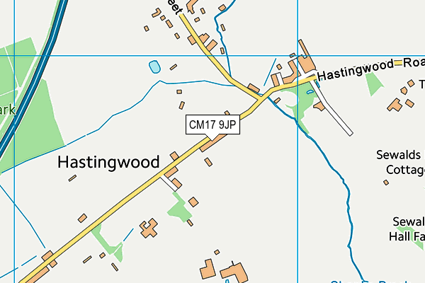 CM17 9JP map - OS VectorMap District (Ordnance Survey)