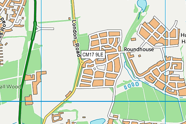 CM17 9LE map - OS VectorMap District (Ordnance Survey)