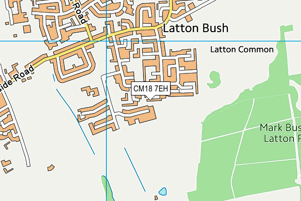 CM18 7EH map - OS VectorMap District (Ordnance Survey)