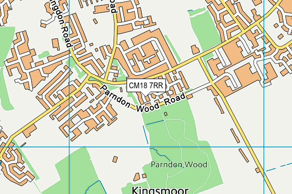 CM18 7RR map - OS VectorMap District (Ordnance Survey)