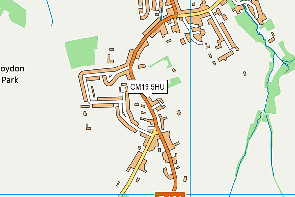CM19 5HU map - OS VectorMap District (Ordnance Survey)