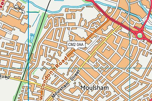 CM2 0AA map - OS VectorMap District (Ordnance Survey)