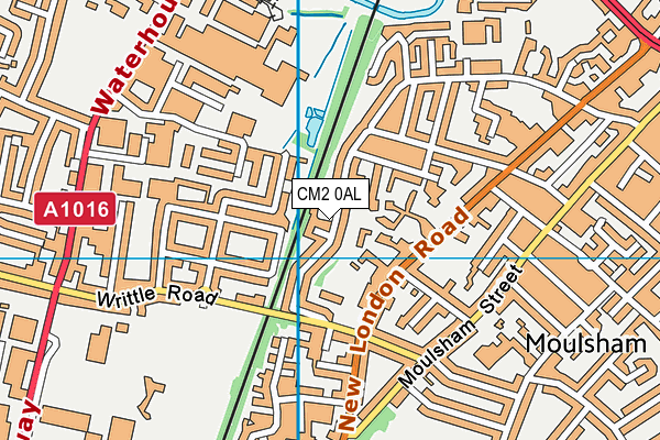 CM2 0AL map - OS VectorMap District (Ordnance Survey)