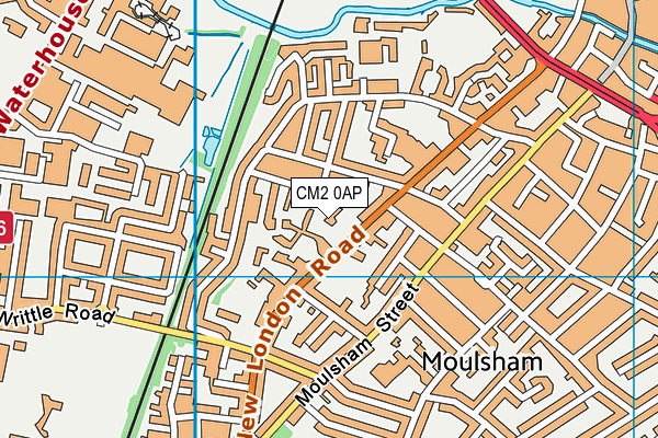 CM2 0AP map - OS VectorMap District (Ordnance Survey)
