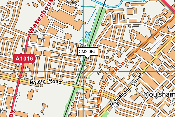CM2 0BU map - OS VectorMap District (Ordnance Survey)