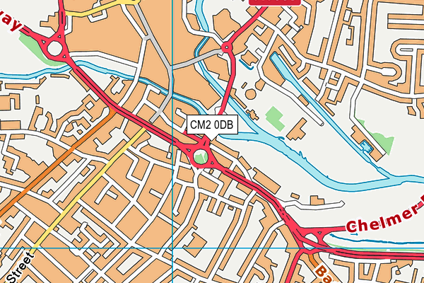 CM2 0DB map - OS VectorMap District (Ordnance Survey)