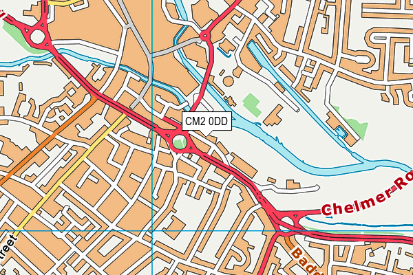 CM2 0DD map - OS VectorMap District (Ordnance Survey)