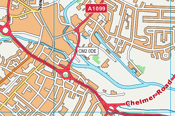 CM2 0DE map - OS VectorMap District (Ordnance Survey)