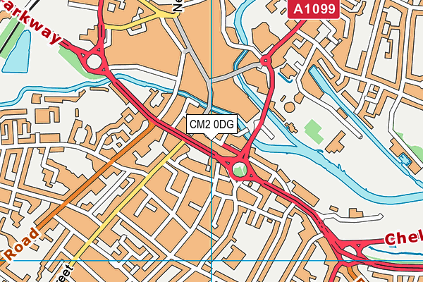 CM2 0DG map - OS VectorMap District (Ordnance Survey)