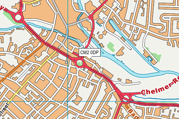 CM2 0DP map - OS VectorMap District (Ordnance Survey)