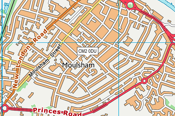 CM2 0DU map - OS VectorMap District (Ordnance Survey)