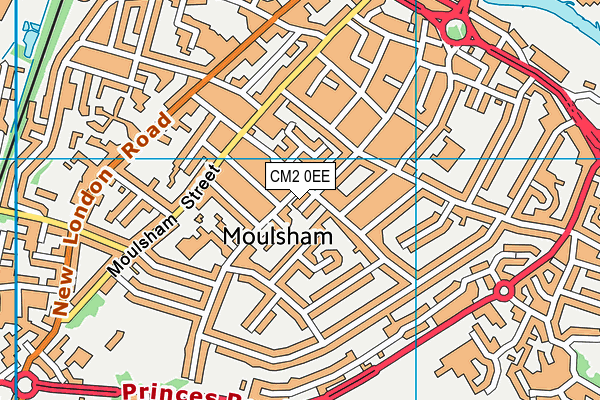 CM2 0EE map - OS VectorMap District (Ordnance Survey)