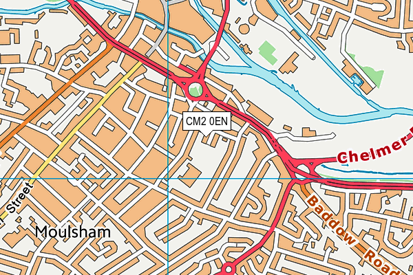 CM2 0EN map - OS VectorMap District (Ordnance Survey)