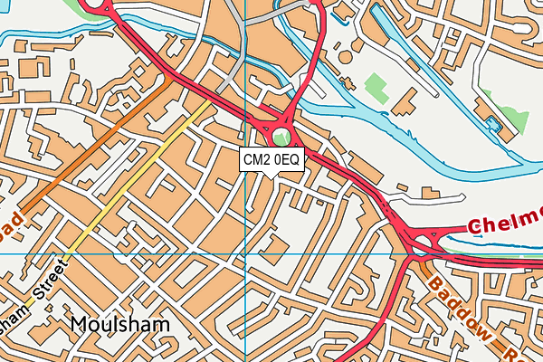 CM2 0EQ map - OS VectorMap District (Ordnance Survey)