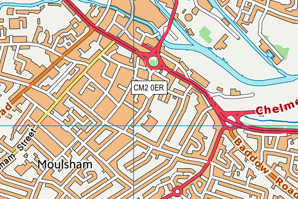 CM2 0ER map - OS VectorMap District (Ordnance Survey)