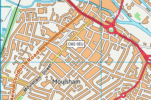CM2 0EU map - OS VectorMap District (Ordnance Survey)