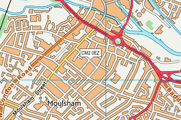 CM2 0EZ map - OS VectorMap District (Ordnance Survey)