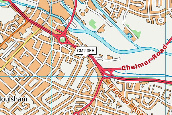 CM2 0FR map - OS VectorMap District (Ordnance Survey)