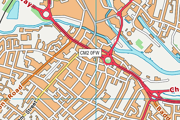 CM2 0FW map - OS VectorMap District (Ordnance Survey)