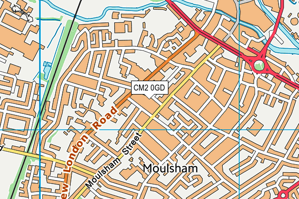 CM2 0GD map - OS VectorMap District (Ordnance Survey)