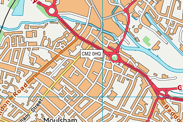 CM2 0HQ map - OS VectorMap District (Ordnance Survey)